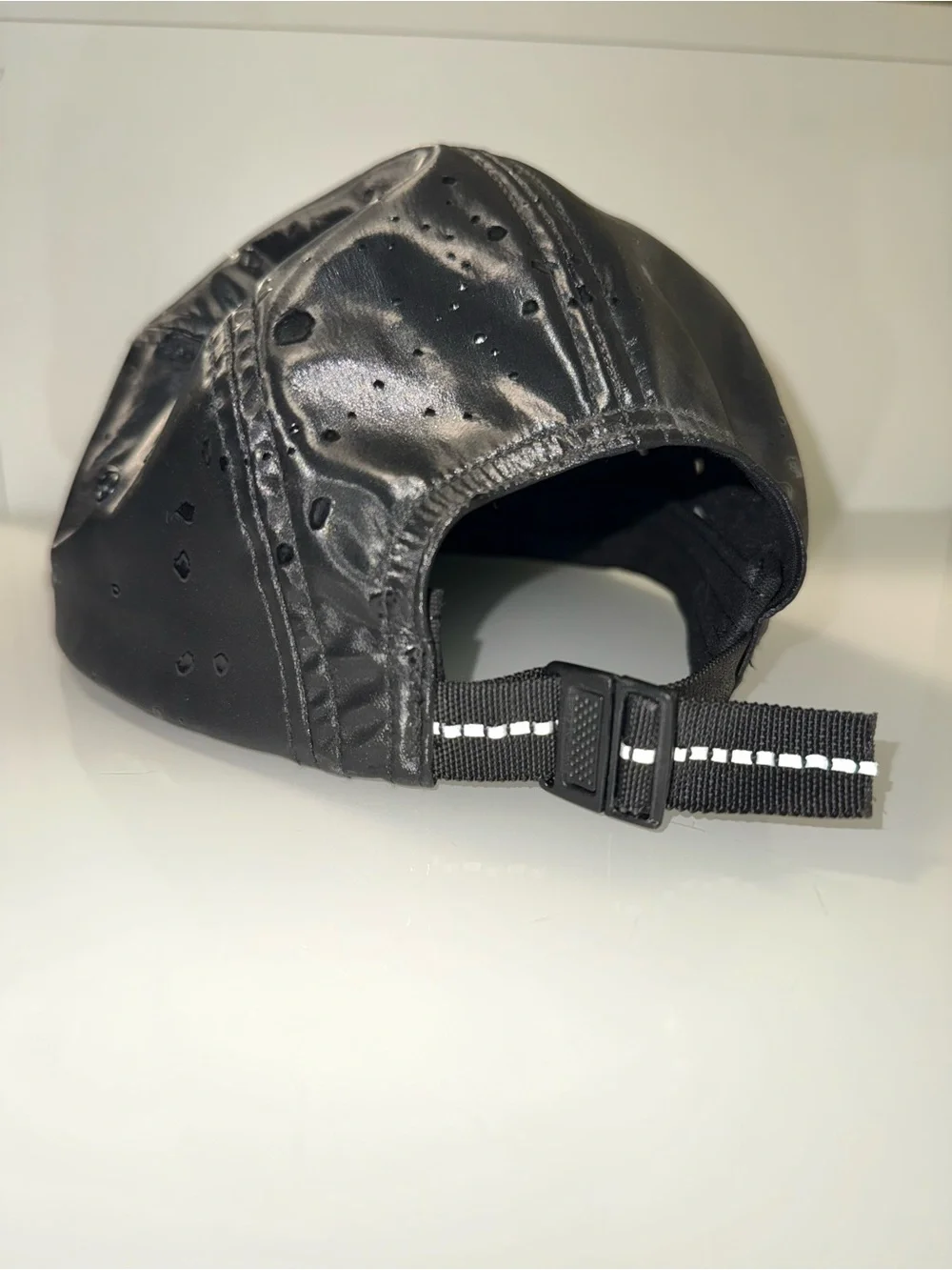 Supreme Black Shiny Water Drops 5-Panel Cap - Picture 10 of 14